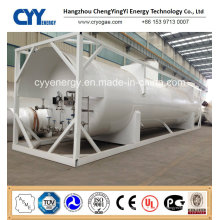 Contenedor cisterna criogénico de GNL Lox Lin Lar Lco2 con ASME